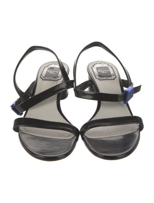 Christian Dior Patent Leather Slingback Sandals