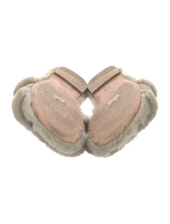 Christian Dior Fur Printed Slides