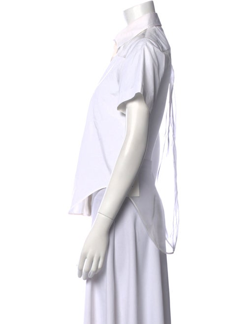 Christian Dior Short Sleeve Button-Up Top