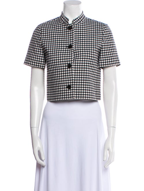 Christian Dior Virgin Wool Plaid Print Jacket