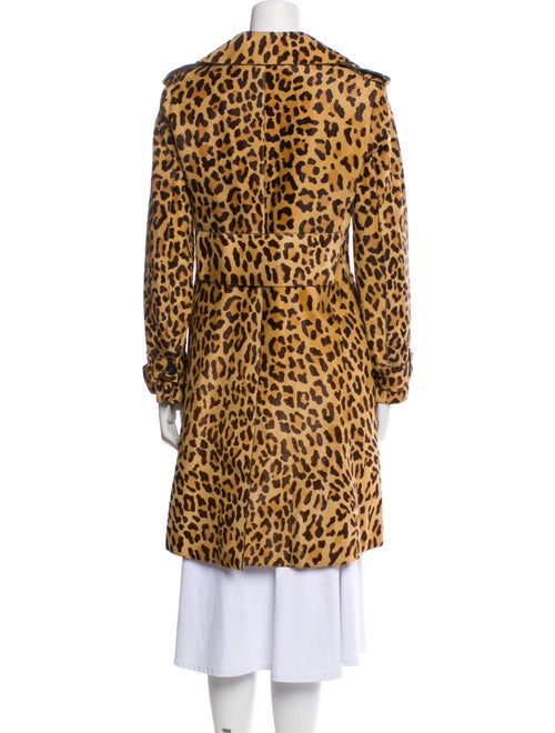 Christian Dior Faux Fur Animal Print Faux Fur Coat