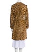 Christian Dior Faux Fur Animal Print Faux Fur Coat