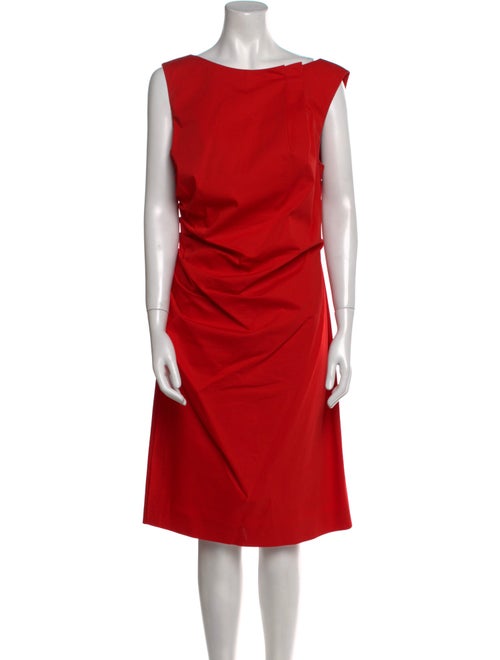 Christian Dior Bateau Neckline Knee-Length Dress
