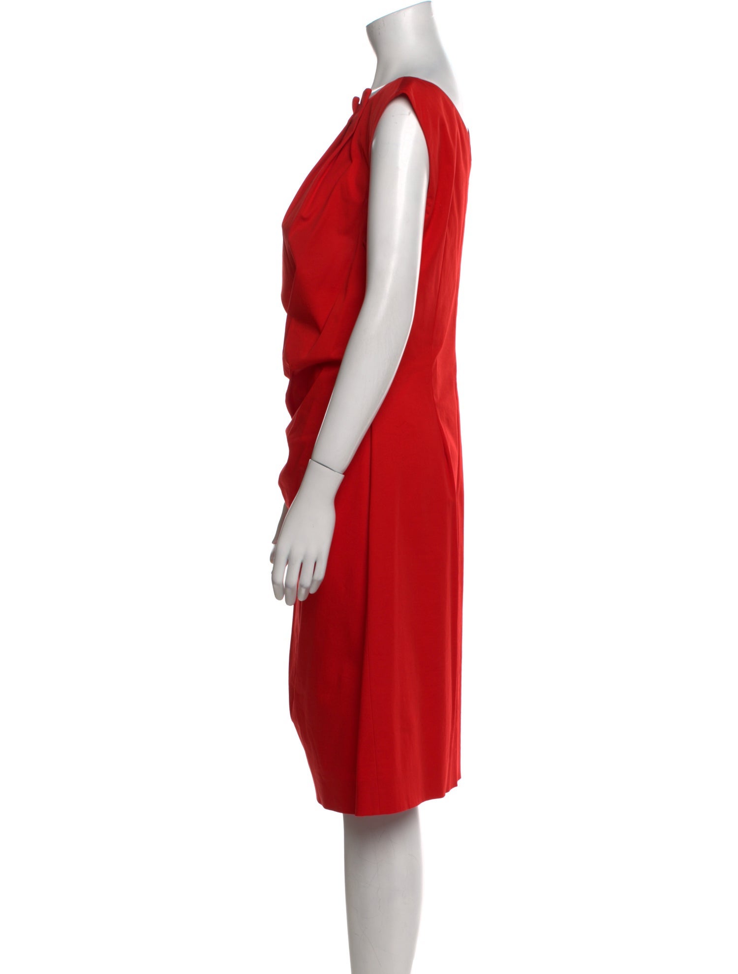 Christian Dior Bateau Neckline Knee-Length Dress