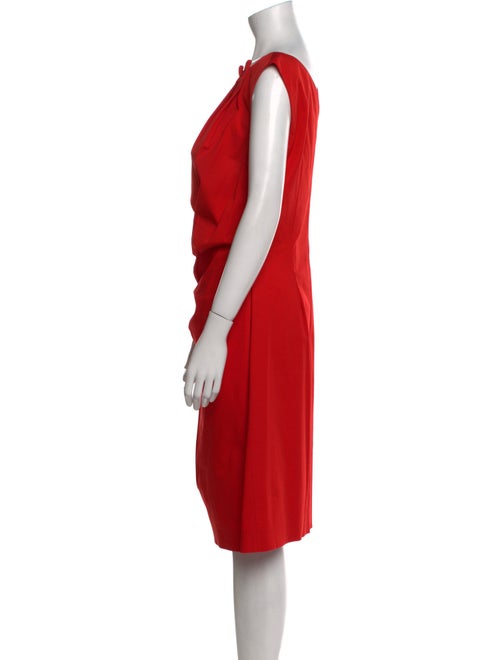 Christian Dior Bateau Neckline Knee-Length Dress