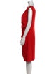 Christian Dior Bateau Neckline Knee-Length Dress