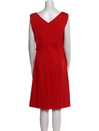 Christian Dior Bateau Neckline Knee-Length Dress