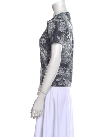 Christian Dior Printed Crew Neck T-Shirt