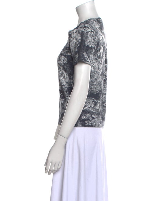 Christian Dior Printed Crew Neck T-Shirt