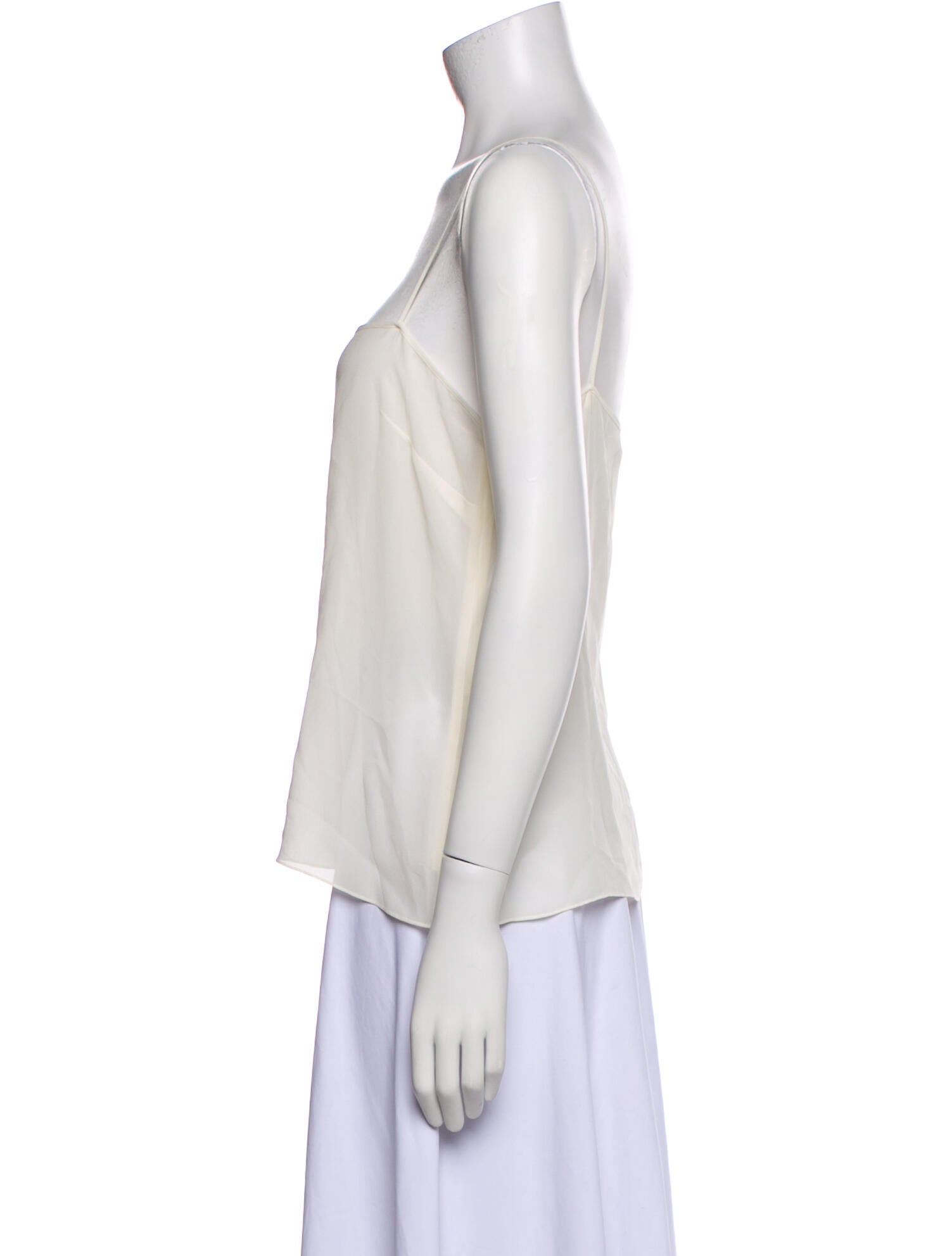 Christian Dior Silk Square Neckline Top