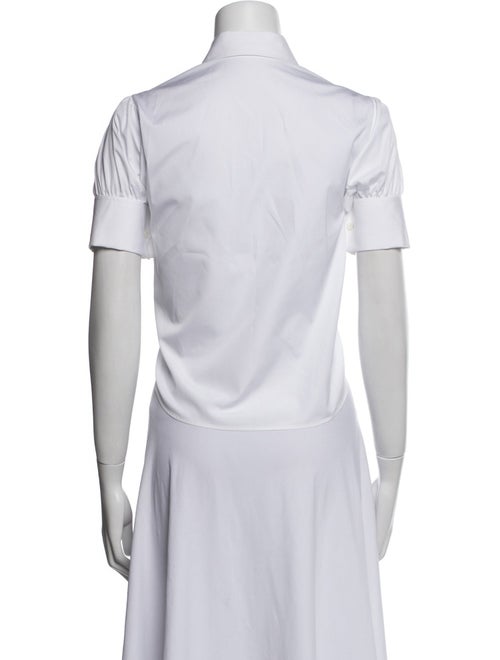 Christian Dior Short Sleeve Button-Up Top