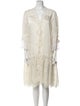 Christian Dior Silk Lace Trim Embellishment Nightgown