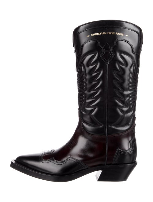 Christian Dior Leather Western Boots