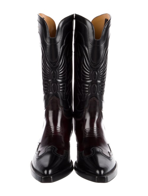 Christian Dior Leather Western Boots