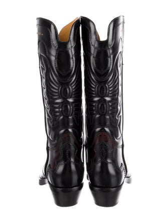 Christian Dior Leather Western Boots