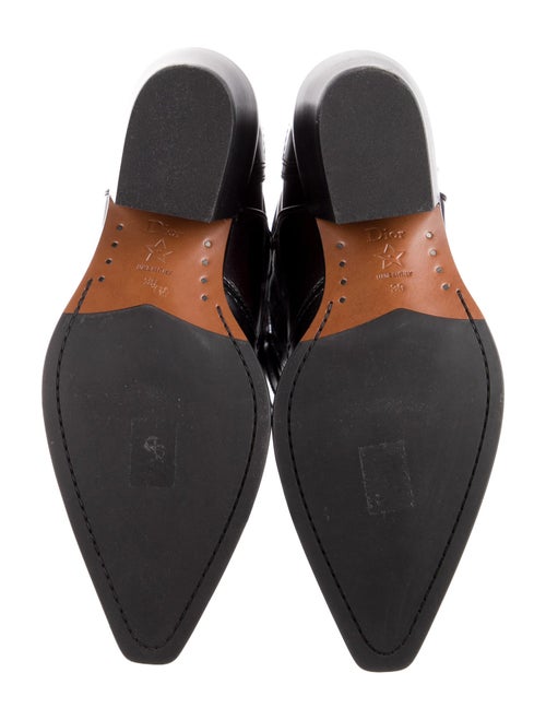 Christian Dior Leather Western Boots