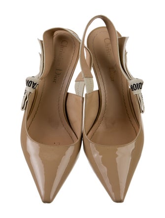 Christian Dior Patent Leather Slingback Pumps