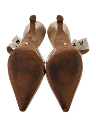 Christian Dior Patent Leather Slingback Pumps