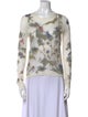 Christian Dior Floral Crew Neck Sweater