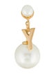 Christian Dior Faux Pearl My ABCDior Tribales Letter 'Y' Earring