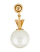 Christian Dior Faux Pearl My ABCDior Tribales Letter 'Y' Earring