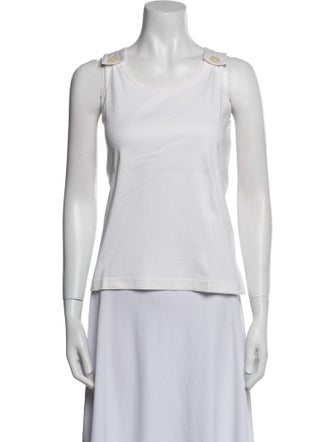 Christian Dior Scoop Neck Sleeveless Top
