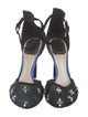 Christian Dior Suede Lace Pattern D'Orsay Pumps