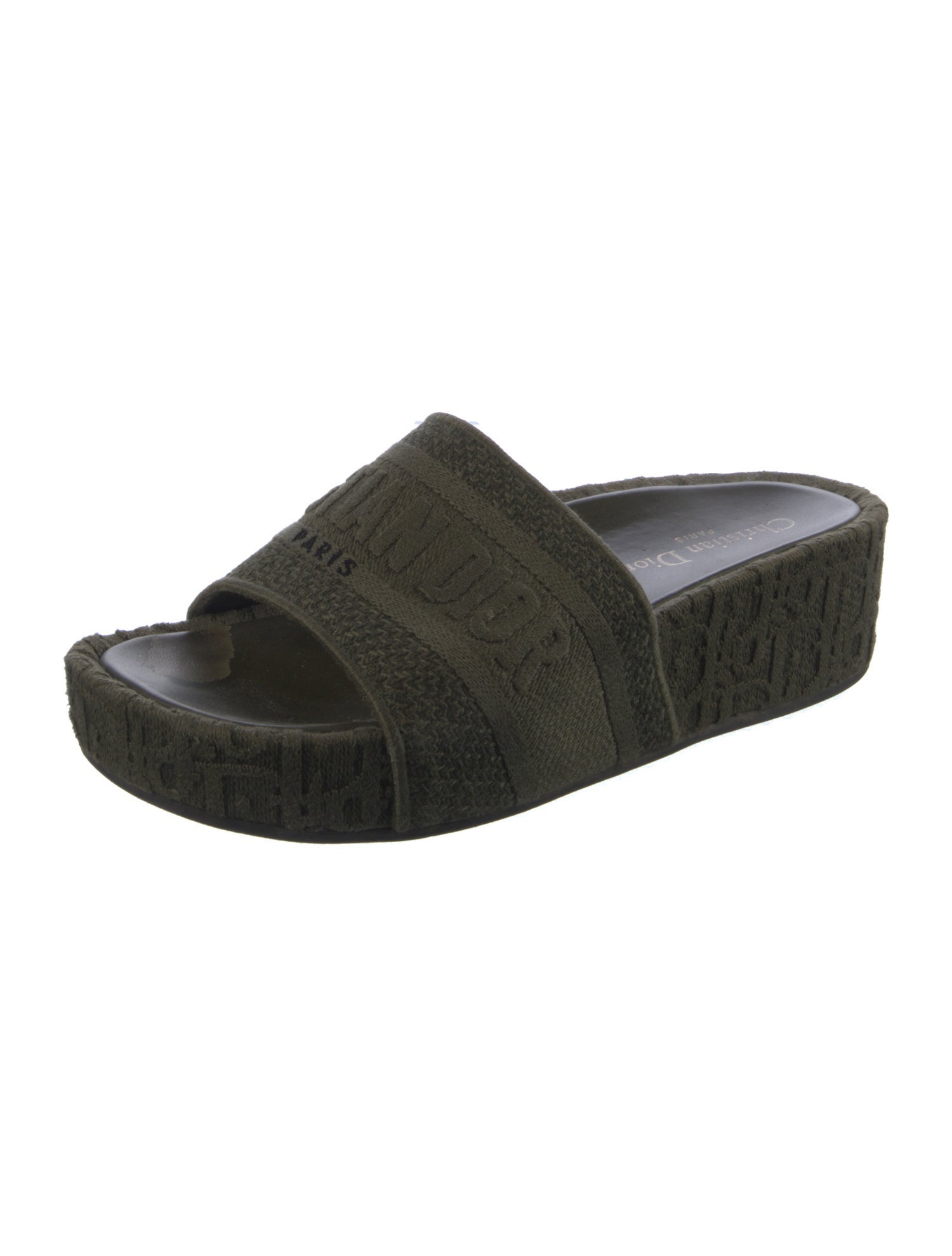 Christian Dior Oblique Jacquard Slides