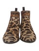 Christian Dior Ponyhair Animal Print Chelsea Boots