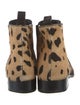 Christian Dior Ponyhair Animal Print Chelsea Boots