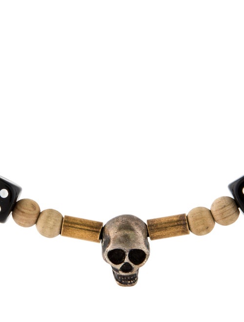 Christian Dior x Ambush Wooden Bead Skull Dice Necklace