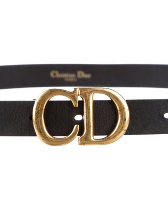 Christian Dior Skinny Leather Waist Belt