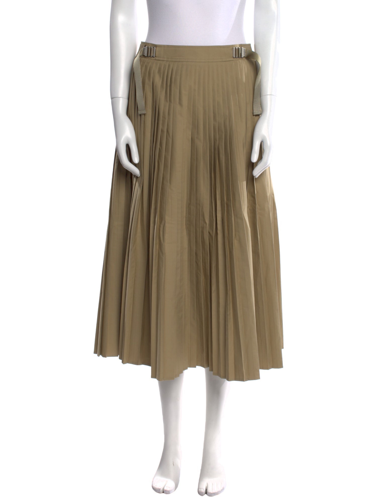 Christian Dior Pleated Accents Midi Length Skirt