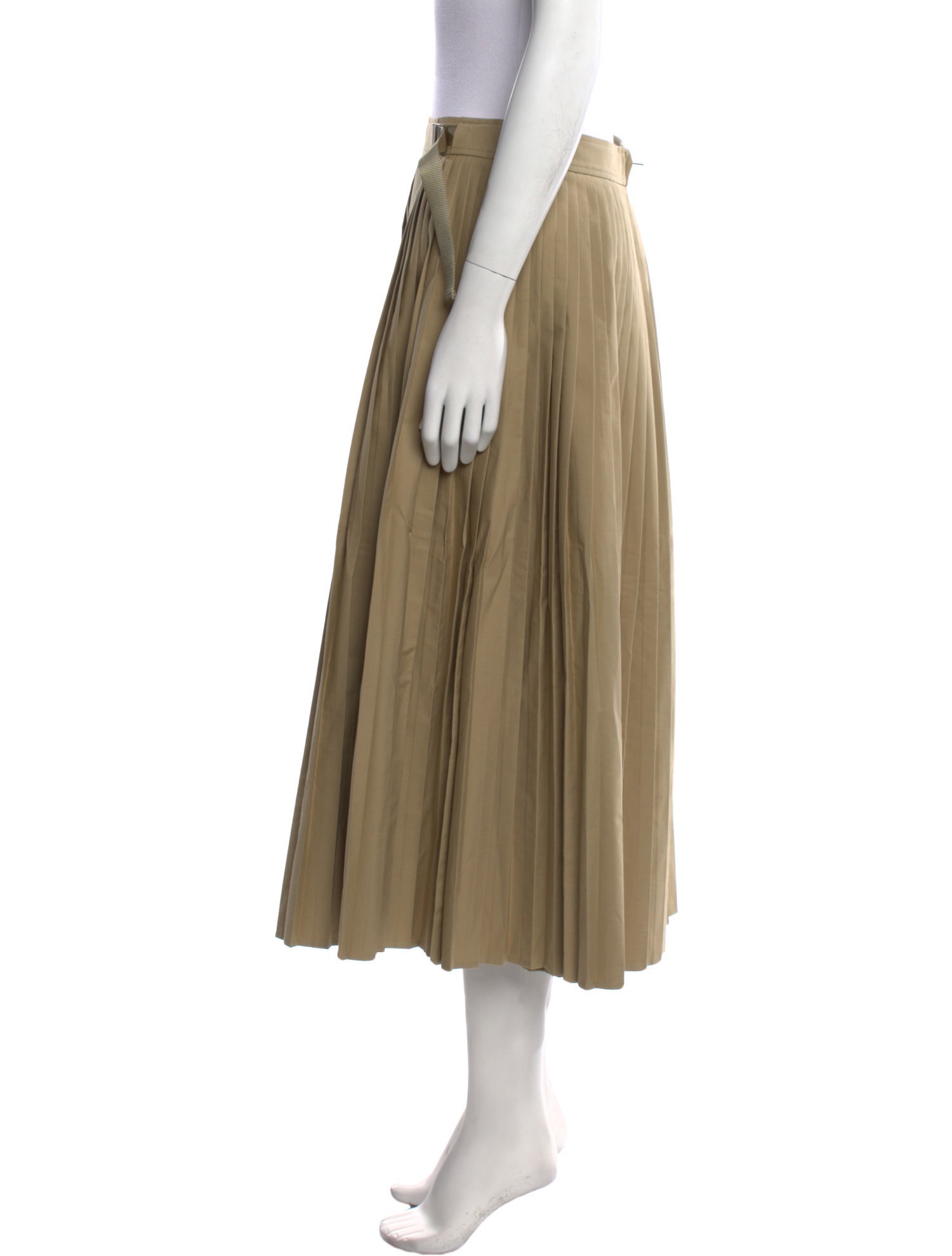 Christian Dior Pleated Accents Midi Length Skirt