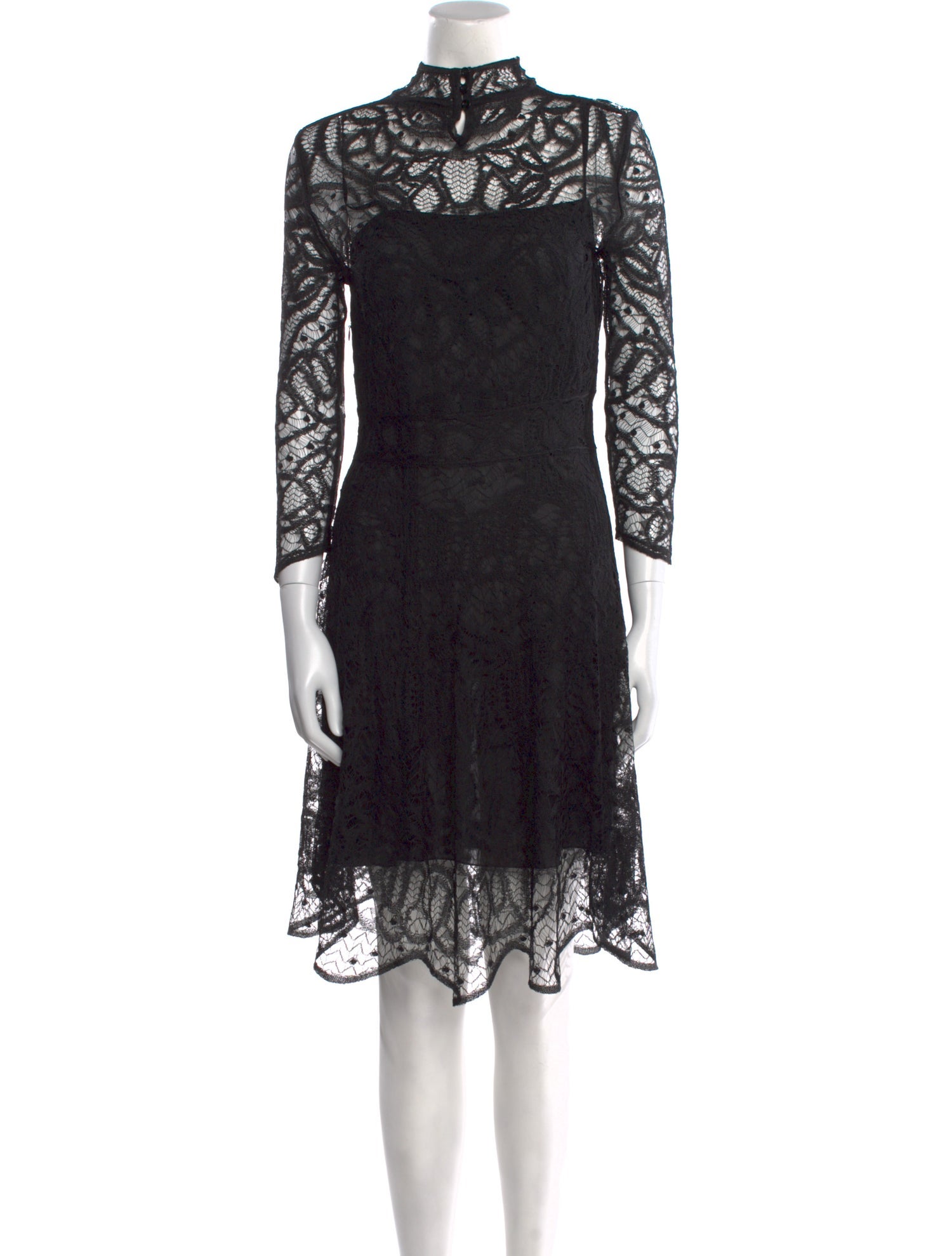 Christian Dior Lace Knee-Length Dress