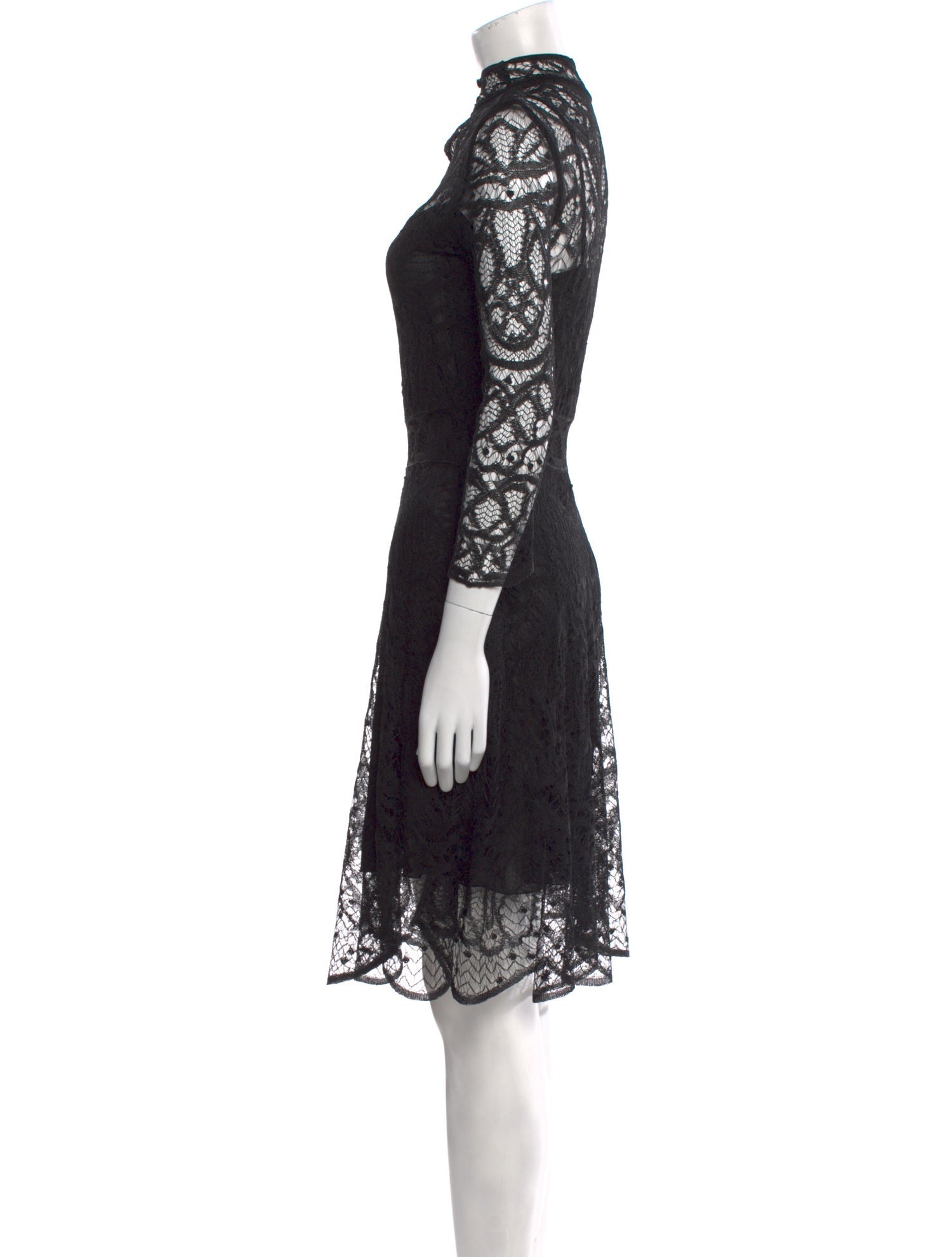 Christian Dior Lace Knee-Length Dress