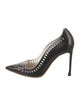 Christian Dior Leather Cutout Accent Pumps