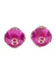 Christian Dior Faux Pearl & Resin Tribales Stud Earrings