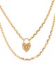 Christian Dior Crystal CD Double Strand Heart Pendant Necklace