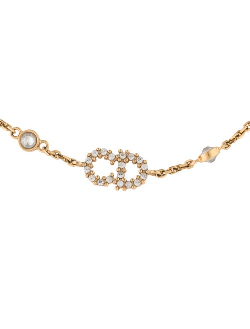 Christian Dior Faux Pearl & Crystal Clair D Lune Bracelet