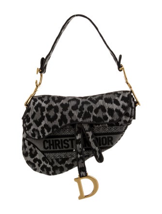 Christian Dior Canvas Saddle
