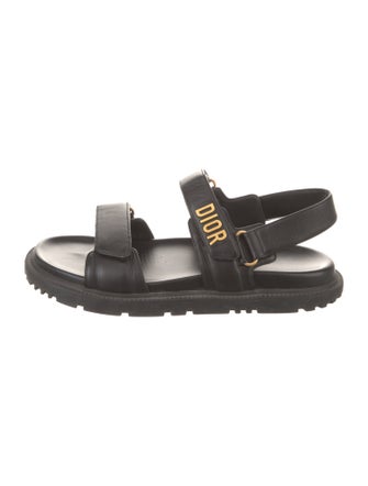Christian Dior Dioract Leather Slingback Sandals