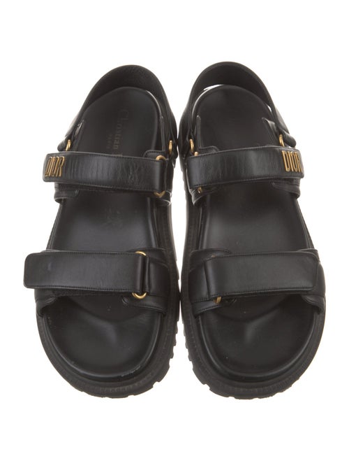 Christian Dior Dioract Leather Slingback Sandals
