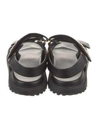 Christian Dior Dioract Leather Slingback Sandals