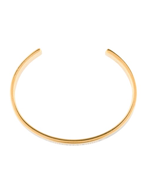 Christian Dior Enamel Code Cuff Bracelet