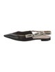 Christian Dior Leather Printed Slingback Flats