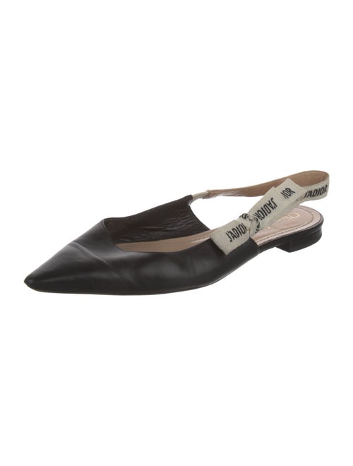 Christian Dior Leather Printed Slingback Flats
