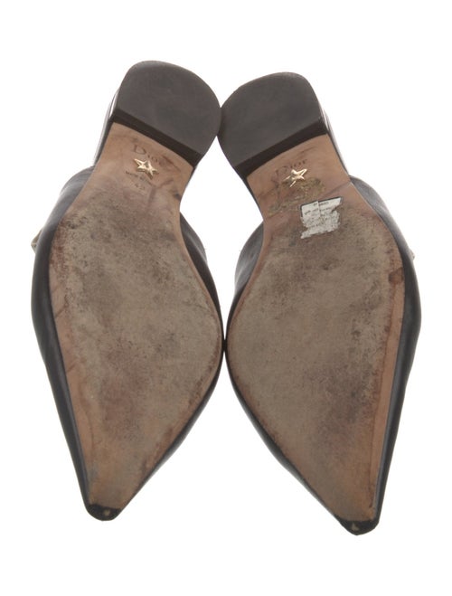 Christian Dior Leather Printed Slingback Flats