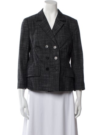Christian Dior Plaid Print Blazer