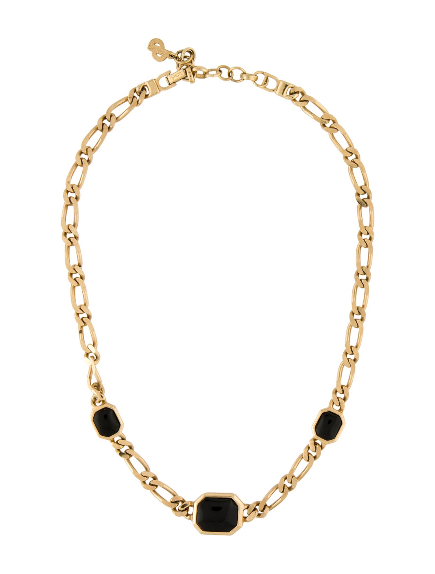 Christian Dior Vintage Enamel Station Necklace